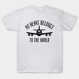 my heart belongs to world T-Shirt